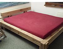 Bett aus Gartenschwellen