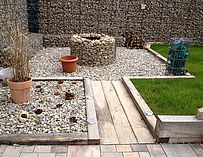 Steg aus Gartenschwellen